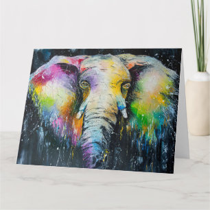 Cartão Elephant Lover The Elephant Watercolor