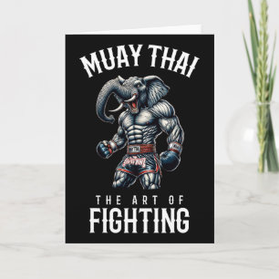 Cartão Elephant Muay Thai - Muay Thai e Elefante