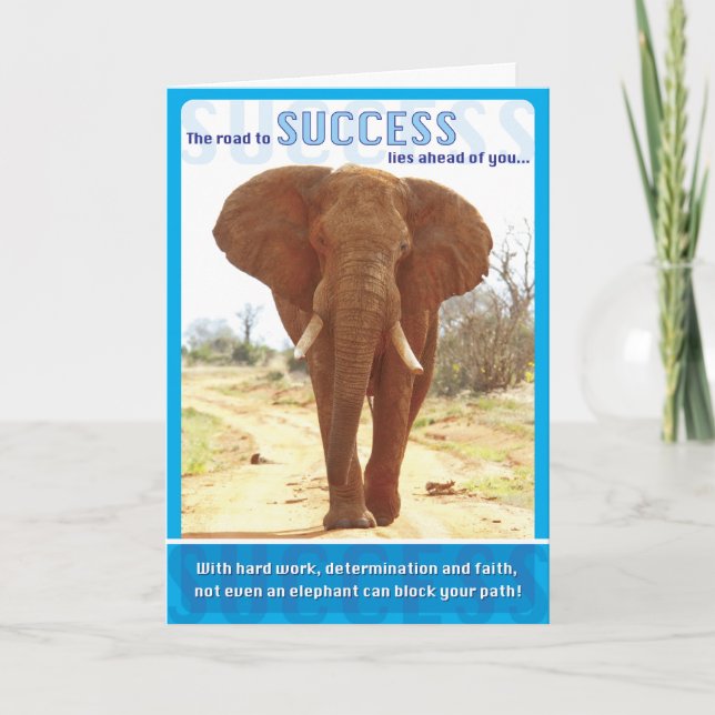 Cartão Elephant Success (Frente)
