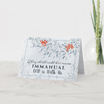 Eles chamarão Seu nome Immanuel, Natal