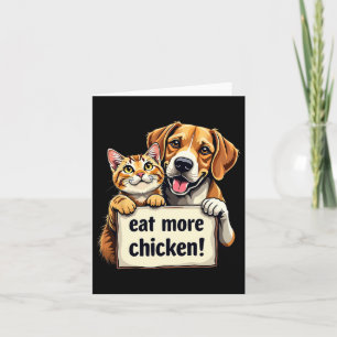 Cartão Eles Estão Comendo Os Cachorros Gatos Comem Mais F