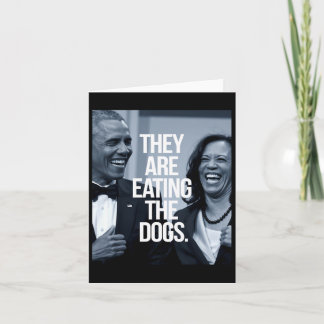 Cartão Eles Estão Comendo Os Cães.