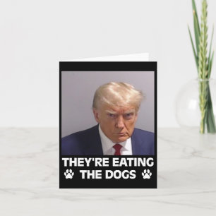 Cartão Eles Estão Comendo Os Cães Trump 2024 Eleição Amér