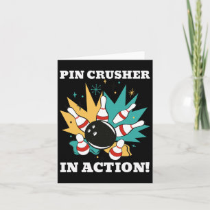 Cartão Eles Me Vêm Boliche Em Crusher Em Ação!