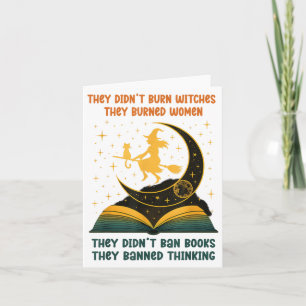 Cartão Eles Não Baniram Livros, Baniram o Pensamento _1 