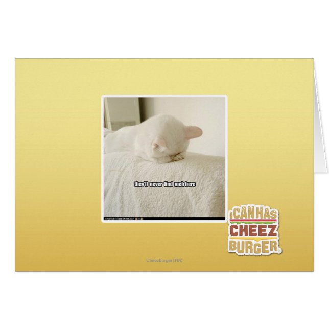 Cartão eles nunca me encontrarão aqui (Frente Horizontal)