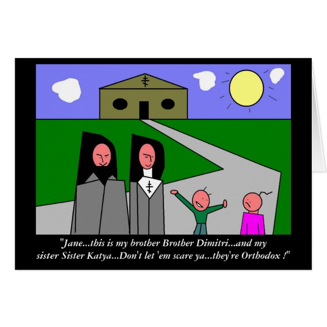 Cartão "..eles são ortodoxos!" (Frente Horizontal)