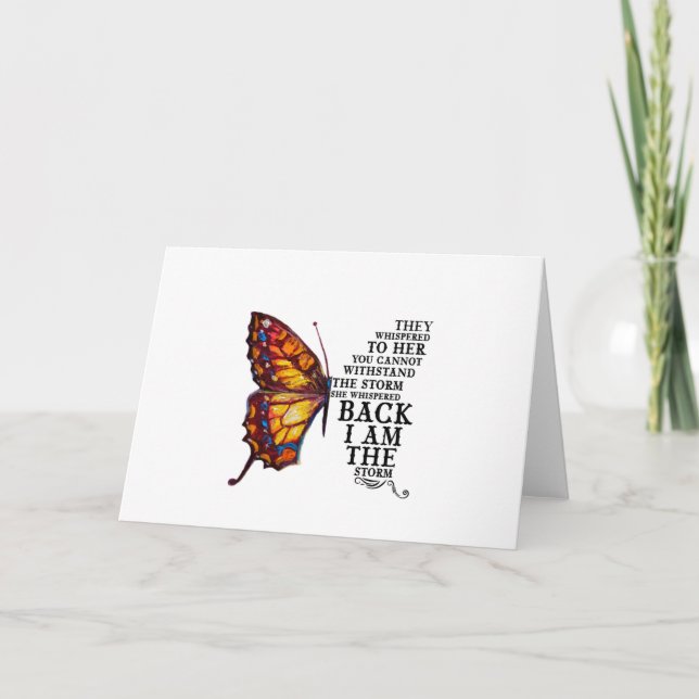 Cartão Eles Sussurraram Para Ela Que Você Não Pode Suport (Frente)