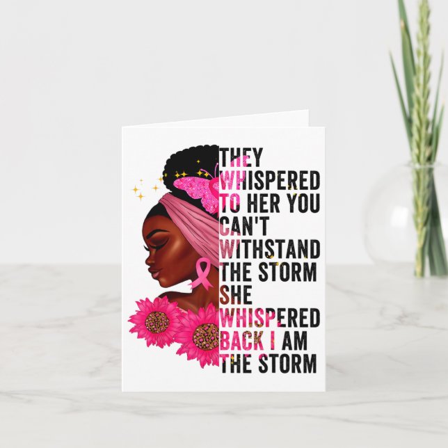 Cartão Eles sussurraram para ela Você não aguenta a loja (Frente)