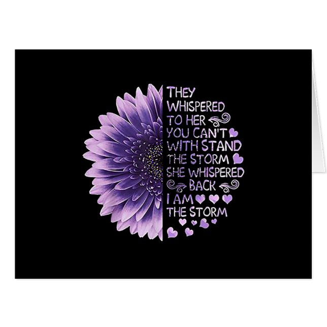 Cartão Eles sussurravam para ela. Você não pode ficar com (Frente horizontal)