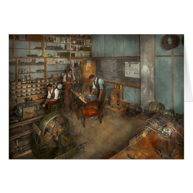 Cartão Eletricista - curso 1915 da engenharia elétrica (Frente Horizontal)