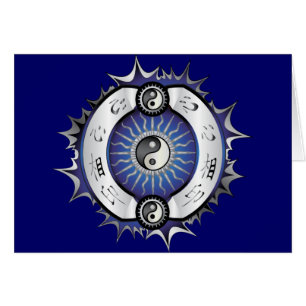 Cartão Elétrico Blue Yin Yang