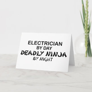 Cartão Elétrico Mortal Ninja por Noite