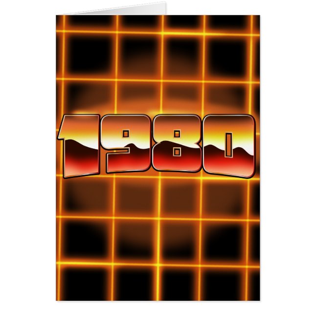 Cartão Eletrônico 1980 (Frente)