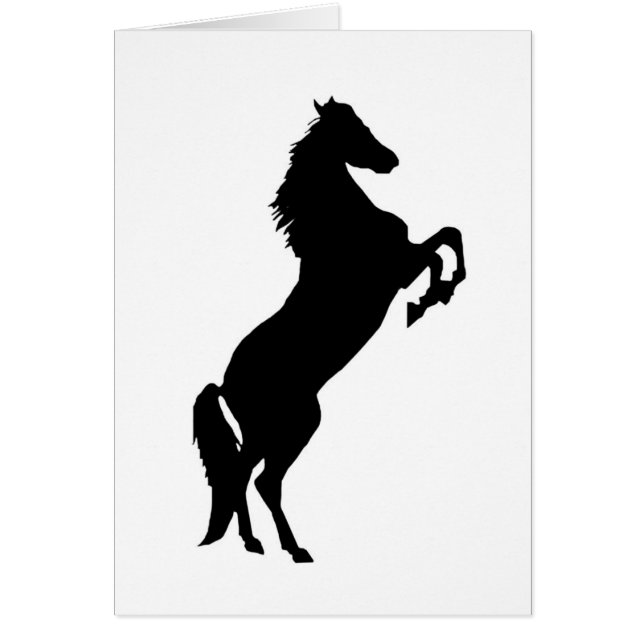 Cartão Elevando o cavalo (Frente)
