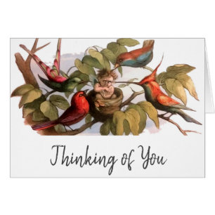 Cartão Elf Bird Sprite Pixie Brownie Fairy Tale