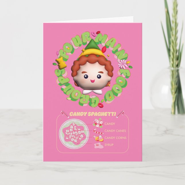 Cartão Elf o Filme | Quatro Principais Grupos Alimentares (Frente)