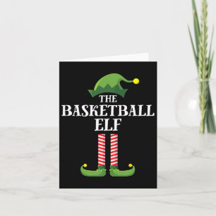 Cartão Elfo do Basquete Correspondente ao Grupo Familiar 
