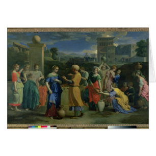 Cartão Eliezer e Rebecca no bem, 1648 (óleo no canv