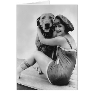 Cartão Elinor Field com "Keystone Ursinho", o Cachorro Ma