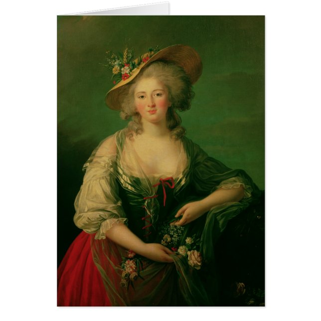 Cartão Elisabeth de France chamou a senhora Elizabeth (Frente)