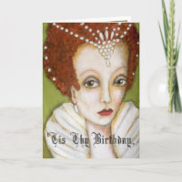 Elizabeth I Queen Cute Engraçado Aniversário