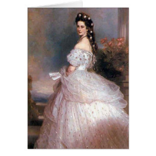 Cartão Elizabeth, imperatriz de Áustria, 1865