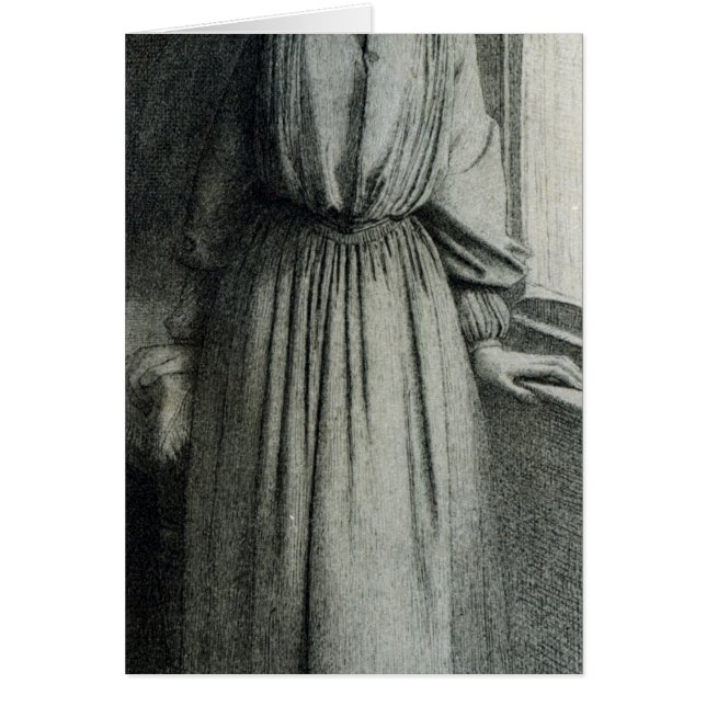 Cartão Elizabeth Siddal, em maio de 1854 (Frente)