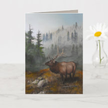 "Elk Art" por Jason Street 5" x 7"