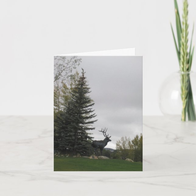 Cartão Elk Birthday Card (Frente)