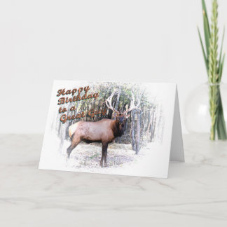 Cartão Elk birthday-customize