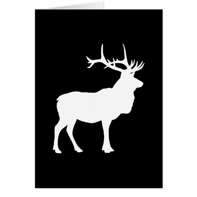 Cartão Elk Silhouette (Frente)