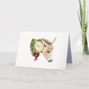 Cartão Ella, o Donkey de Natal
