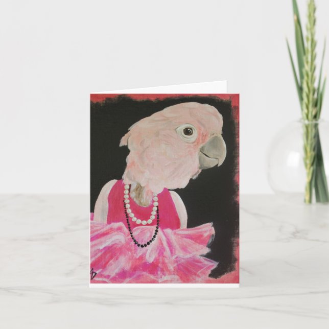 Cartão Ella Pretty in Pink note card (Frente)