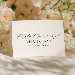 Cartão Ellesmere Alegrou-Se Em Aceitar O RSVP