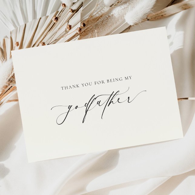 Cartão Ellesmere Obrigado Por Ser Meu padrinho (Criador carregado)