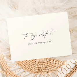 Cartão Ellesmere Para A Minha Irmã No Seu Dia De Casament