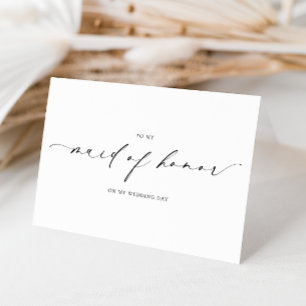 Cartão Ellesmere Para Minha Dama De Honra No Dia Do Casam