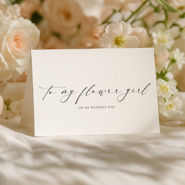 Cartão Ellesmere Para Minha Menina de Flores No Dia do Ca (Criador carregado)