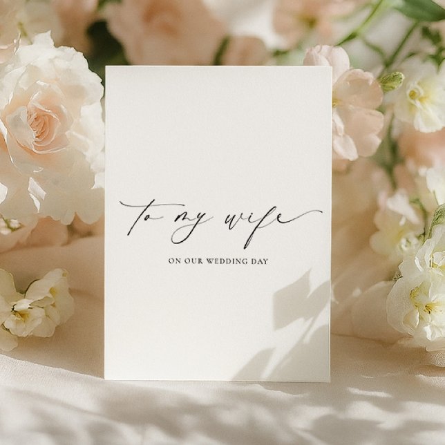 Cartão Ellesmere Para O Dia Do Casamento Da Minha Esposa (Criador carregado)