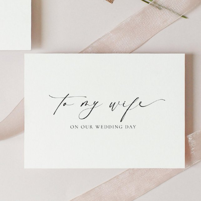 Cartão Ellesmere Para O Dia Do Casamento Da Minha Esposa (Criador carregado)