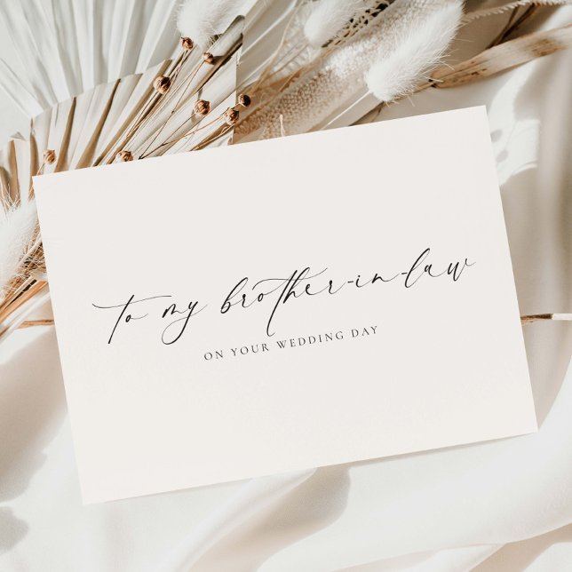 Cartão Ellesmere Para O Dia Do Casamento Do Meu Irmão-Em- (Criador carregado)