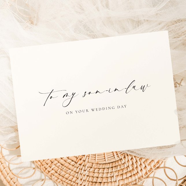 Cartão Ellesmere Para O Meu Dia De Casamento De Filho-De- (Criador carregado)