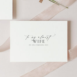 Cartão Ellesmere Para O Meu Dia De Casamento Quase Esposa