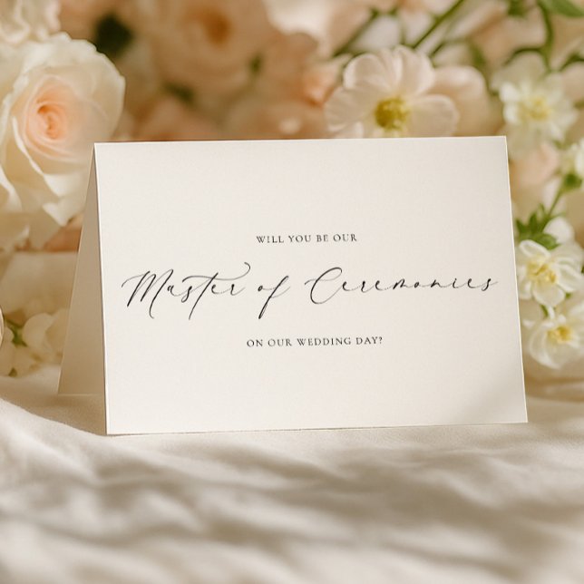 Cartão Ellesmere Wedding Master of Ceremonies Proposal (Criador carregado)