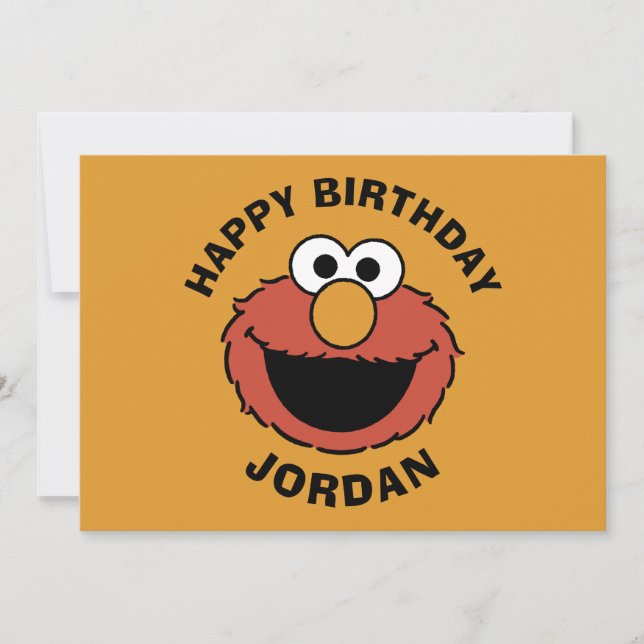 Cartão Elmo Smiling Face (Frente)