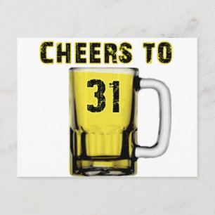 Cartão Elogios a trinta uns. Aniversário