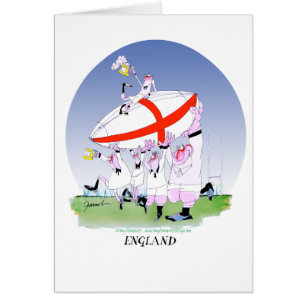 Cartão elogios ingleses do rugby, fernandes tony