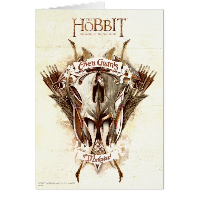 Cartão Elven Guards of Mirkwood Weaponry (Frente)
