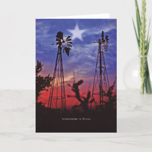 Cartão Em algum lugar na Série Texas